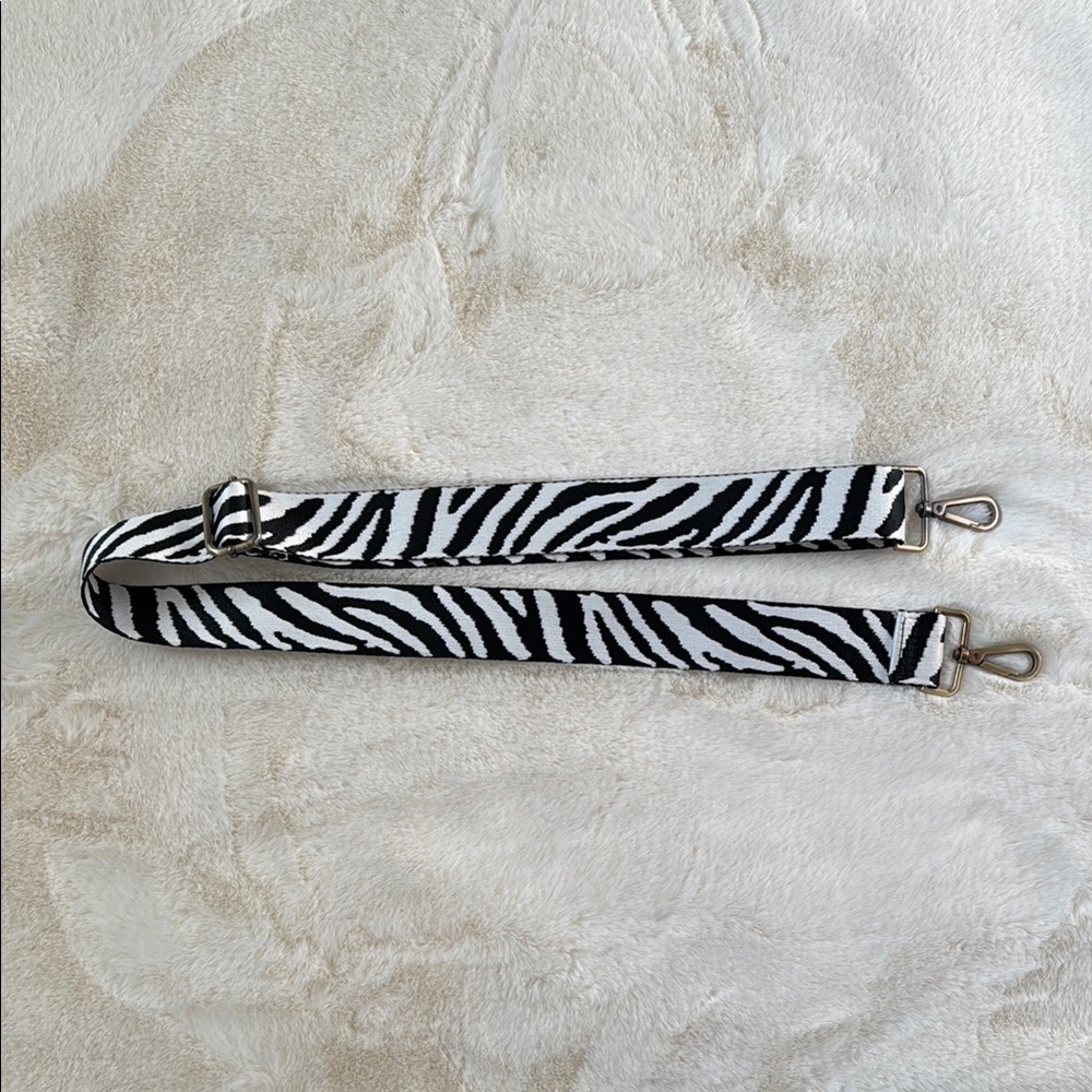 NWOT: Zebra Print Bag Strap
